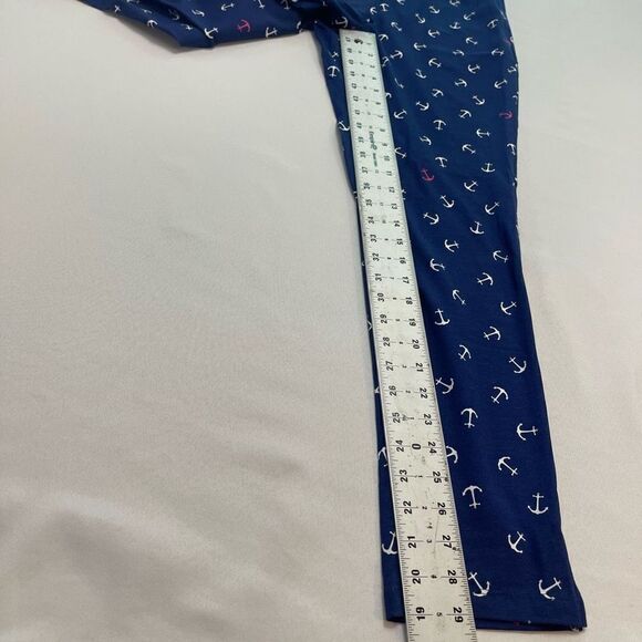 NWT AnaClare Navy Blue Tilted Anchor Pants Size Medium New - Picture 4 of 6